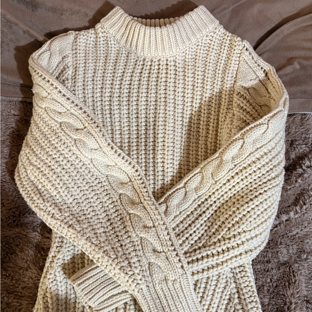 Zara chunky cable knit sweater